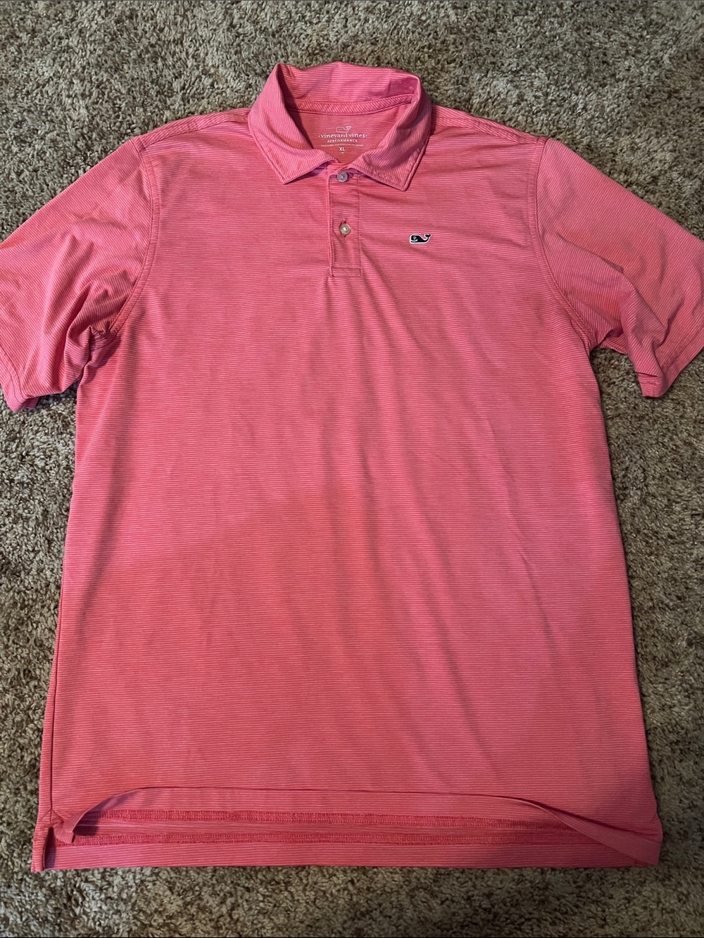 Vineyard Vines Pink Performance Polo